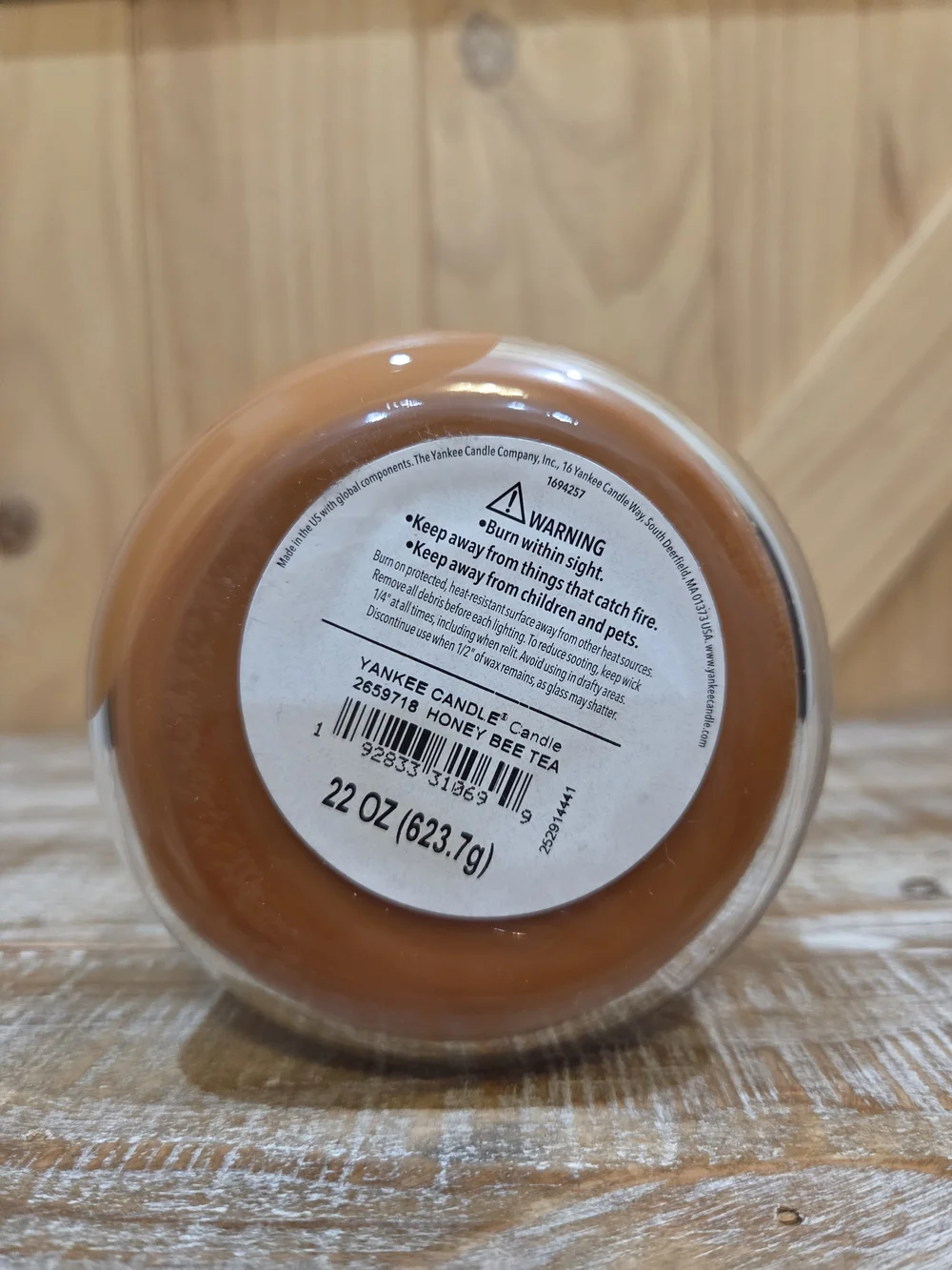 NEW | Yankee Candle Honey Bee Tea Scented Jar 22oz Candle